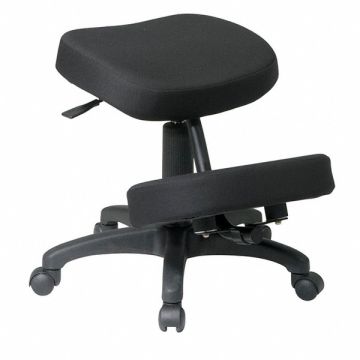 Knee Chair Fabric Black 18-23 Seat Ht