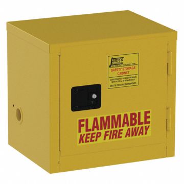 Flammable Safety Cabinet 6 gal Yellow