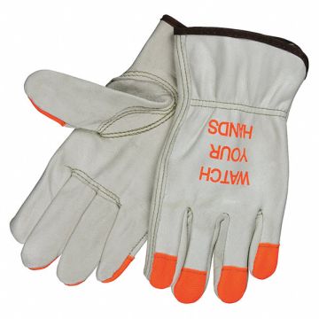 Leather Gloves Beige L PR