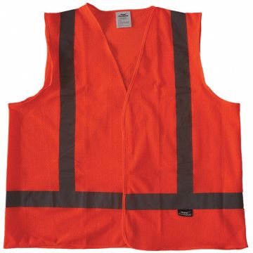 Safety Vest Orange/Red 3XL Hook-andLoop