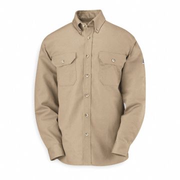 D1295 FR Long Sleeve Shirt Khaki S Button