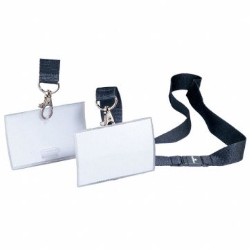 Badge Holder with Lanyard Clear PK10