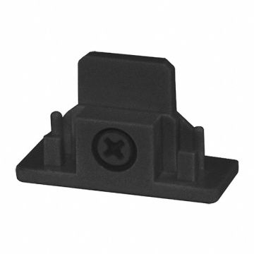 Track Dead End Connector Black 1in