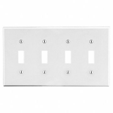 Toggle Switch Wall Plate White