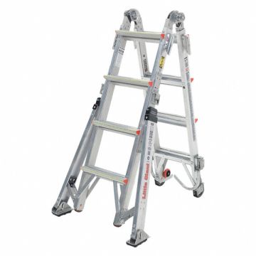 Multipurpose Ladder 375 lb Ld Cap. Alum.