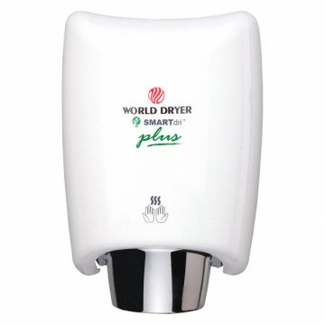 Hand Dryer Steel Cover White Automatic