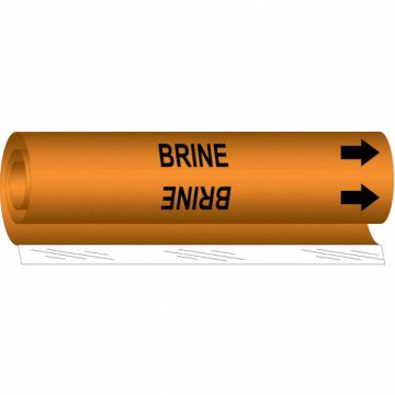 Pipe Marker Brine 9 in H 8 in W