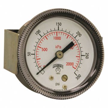 K4523 Pressure Gauge 2 Dial Size Black