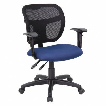 Task Chair Blue Seat Mesh Back
