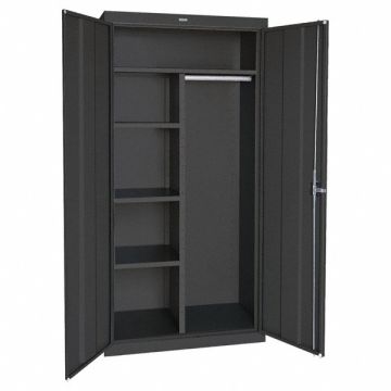 Storage Cabinet 72 x46 x24 Black 4Shlv