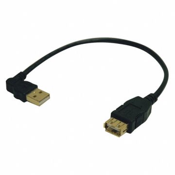 USB Cable USB-A Left Ang USB-A F 10