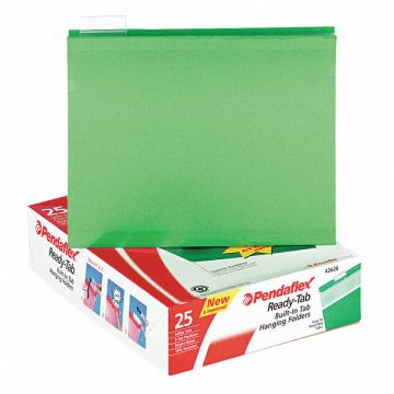 Hanging File Folders Bright Green PK25