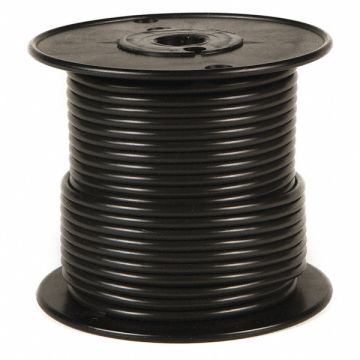 Primary Wire 18 AWG 1 Cond 100 ft Black