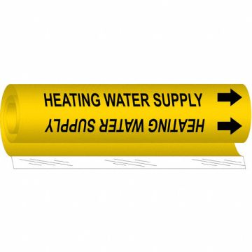 Pipe Mrkr Heating Watr Spply 9in H 8in W