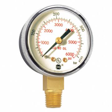 K4563 Pressure Gauge 0 to 6000 psi 2