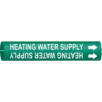 Pipe Marker Heating Water Supply