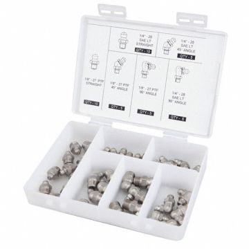SS Grease Fitting Assortment SAE