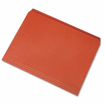 Folder Letter Straight Cut Orange PK100