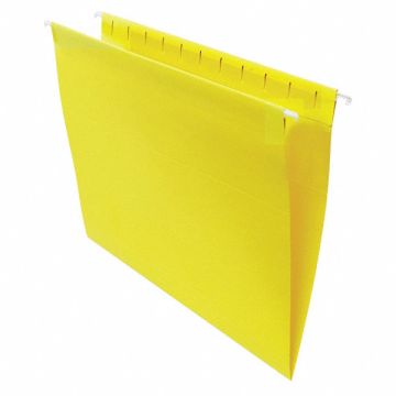 Hanging File Folders Letter Yellow PK25