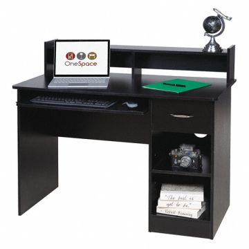 Computer Desk Pull-Out Keyboard Black