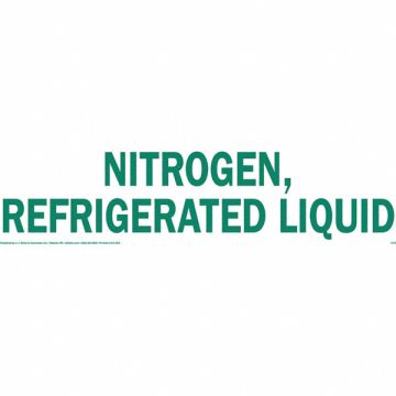 Nitrogen Refrigerated Liquid Sign