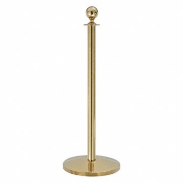 Ball Top Rope Post Polished Brass 39 in.