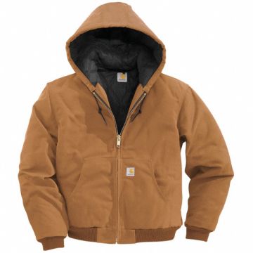 Hooded Jacket Insulated Brown 3XL