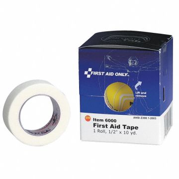 First Aid Tape White 1/2 in W 10 yd. L