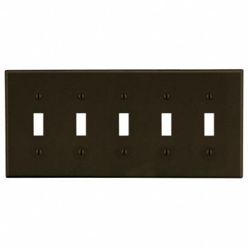Toggle Switch Wall Plate Brown
