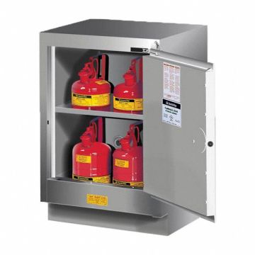 Cabinet 15 gal Flammable Silver
