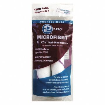 Microfiber Roller 4 L 1/4 Nap PK2