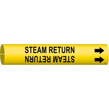 Pipe Marker Steam Return 2 13/16in H