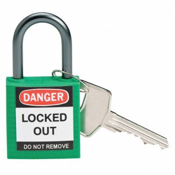 H1700 Lockout Padlock KD Green 1-2/5 H