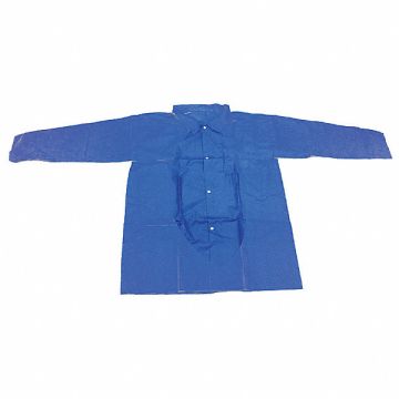 H8180 Lab Coat Blue Button L PK30