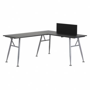 Office Desk Overall 89-1/2 W Black Top