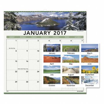 Wall Calendar Monthly Landscape