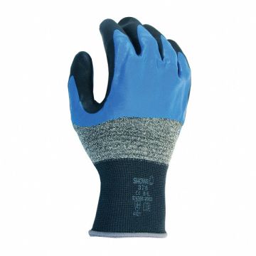 G2406 Coated Gloves Black/Blue 2XL PR