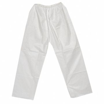 Disposable Pants M White Elastic Waist