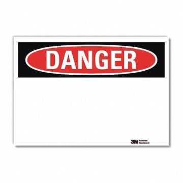 Danger Sign 10inx14in Reflctv Sheeting