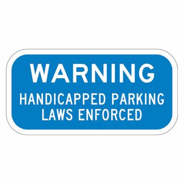 Handicapped Parking Sign 6 x 12