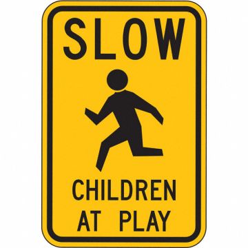 Slow Children At Play Sign 48 x 24