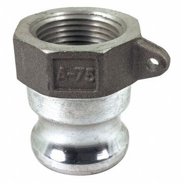 Cam and Groove Adapter 3/4 Aluminum