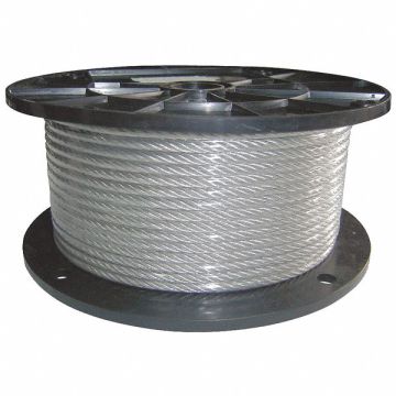 Cable 1/4 in Dia 250 ft 7 x 19 Vinyl