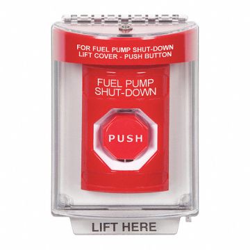 Fuel Pump Shutdown Push Button Red Color