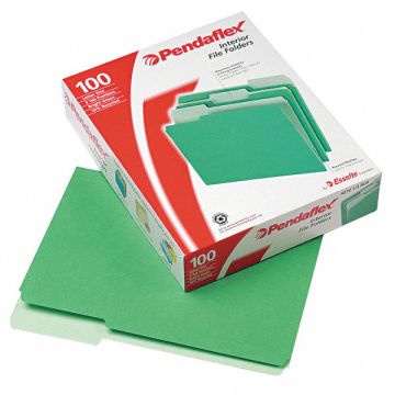 Letter File Folders Bright Green PK100