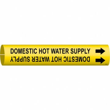 Pipe Marker Domestic Hot Water Supply