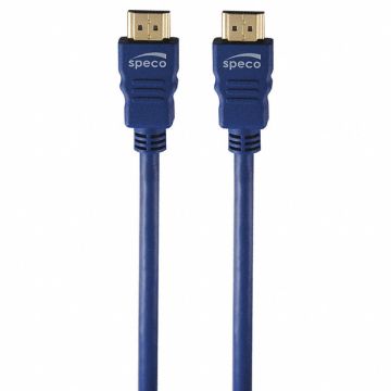 HDMI Cable 25 ft L Blue Triple SHLD