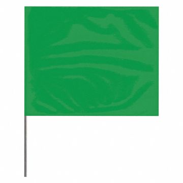 Marking Flag Green Blank PVC PK100