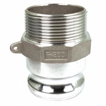 Cam and Groove Adapter 2-1/2 Aluminum