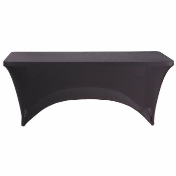 Table Cover Rectangle 72inLx30inW Black